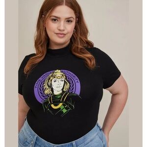 Marvel Loki Sylvie Foxy Mock Neck Top